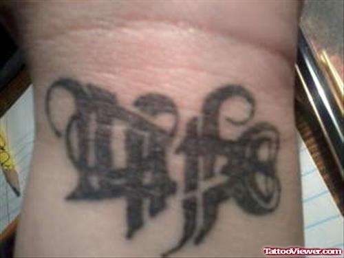 Life Death Ambigram Tattoo On Wrist