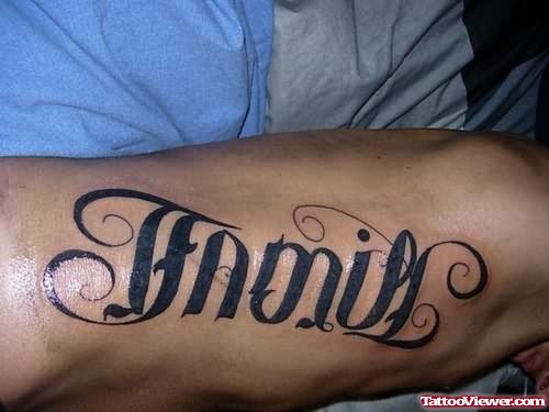 Ambigram Tattoo For Body