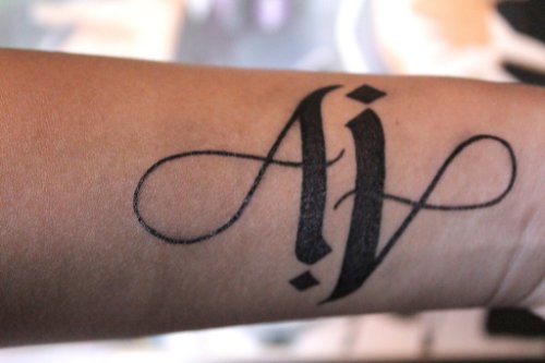 Air Ambigram Tattoo