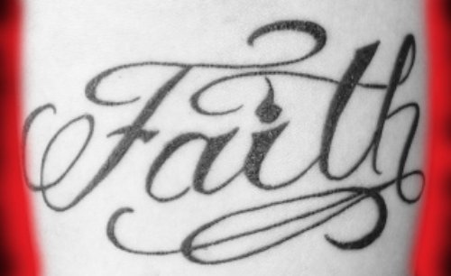 Faith Ambigram Tattoo Design