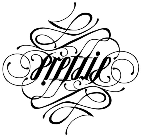 Prettie Ambigram Tattoo Design