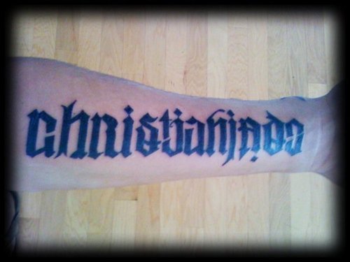 Christ Ambigram Tattoo