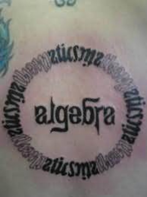 Cool Ambigram Tattoo Design