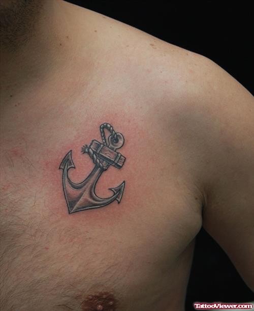 Anchor Tattoo On Chest