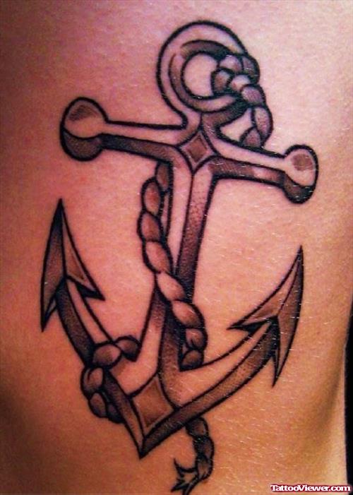 Anchor Tattoo And Rope