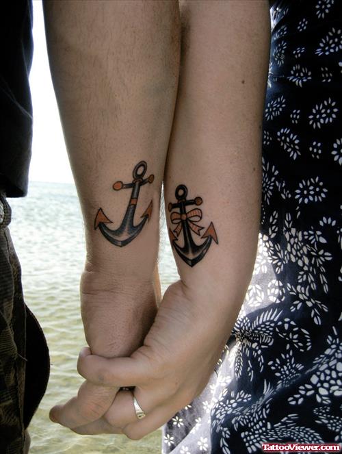 Anchor Tattoos On Wrists