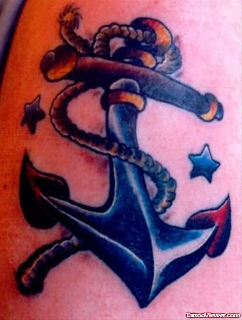 Anchor Stars Tattoo