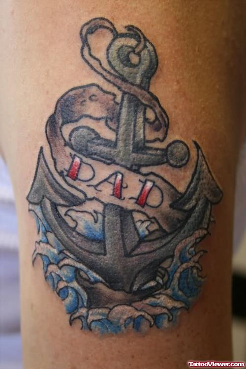 Anchor Tattoo For Dad