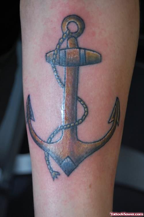 Small Anchor Tattoo On Arm