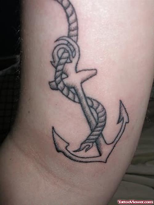 Rope And Anchor Tattoo