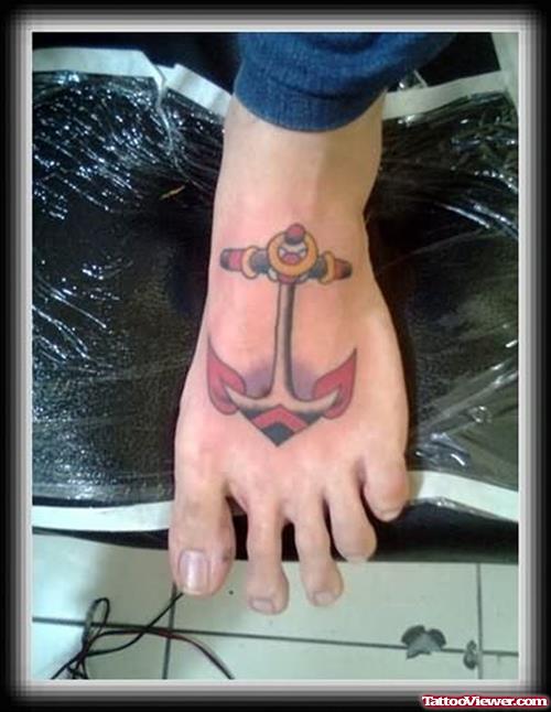 Foot Anchor Tattoo Image