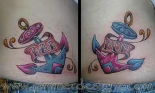 Twin Anchor Tattoos