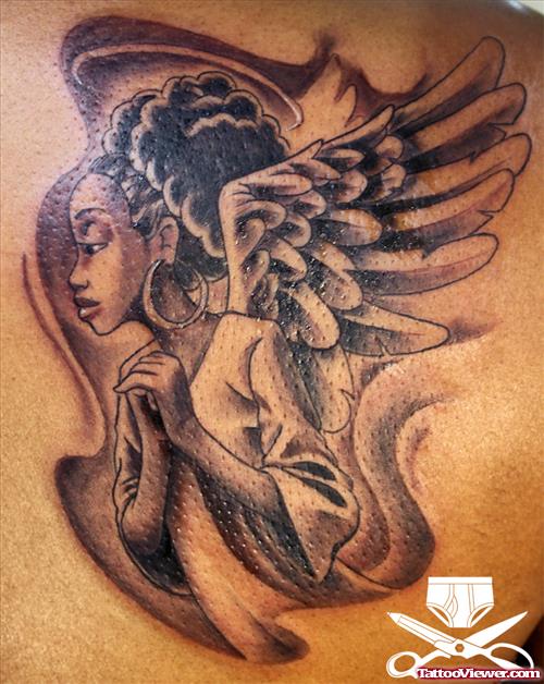 Praying Angel Girl Tattoo