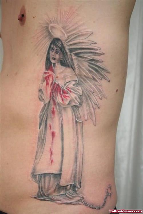 Bleeding Angel Tattoo