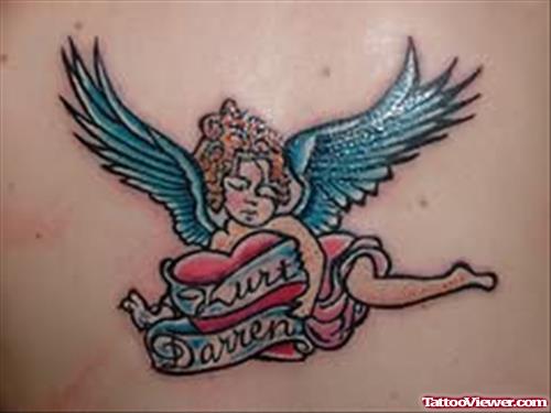 Angel Sleeping Tattoo