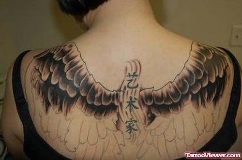 Angel Tattoo Design For Women