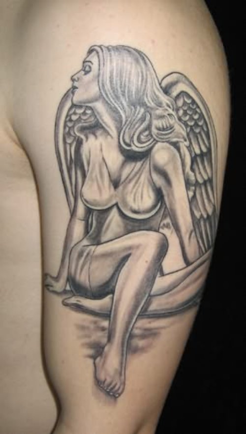 Angels Design Tattoon For Arm