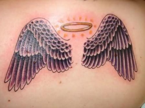 Attractive Angel Tattoo On Back