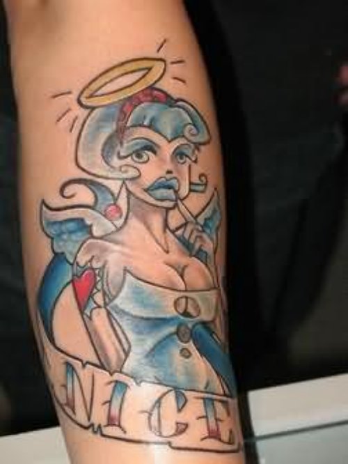 Angel Tattoo Design On Hand