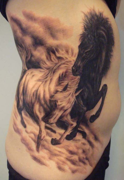 Rib Side Animal Tattoo