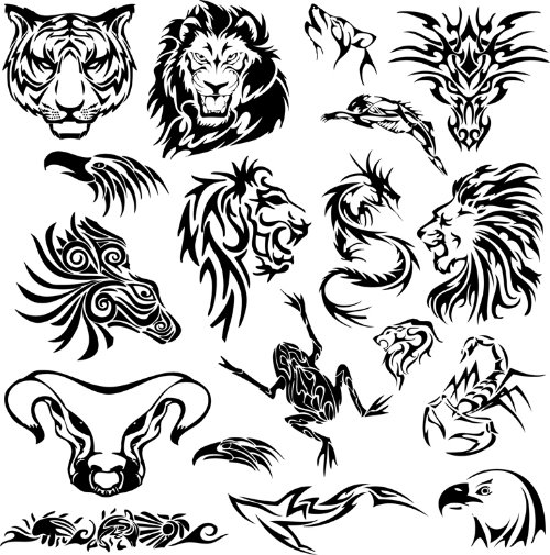 Amazing Tribal Animal Tattoos Designs