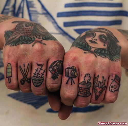 Animated Tattoos On Fingers