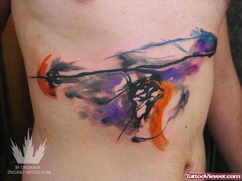 Animated Tattoo On Belly
