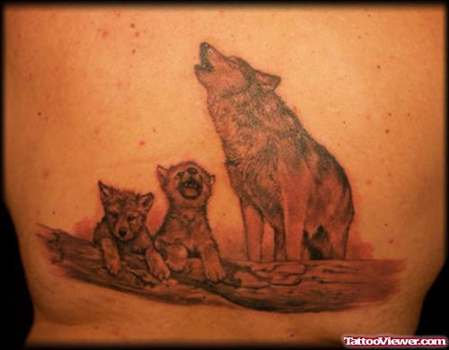 Animated Animal Wolf Tattoo