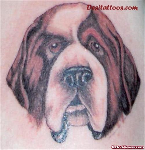 Dog Head Animated Tattoo