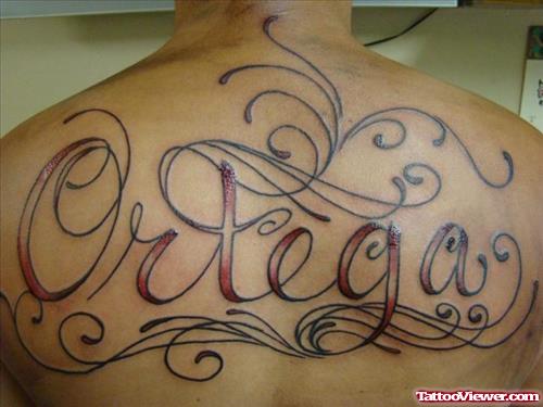 Ortega Animated Tattoo On Upperback