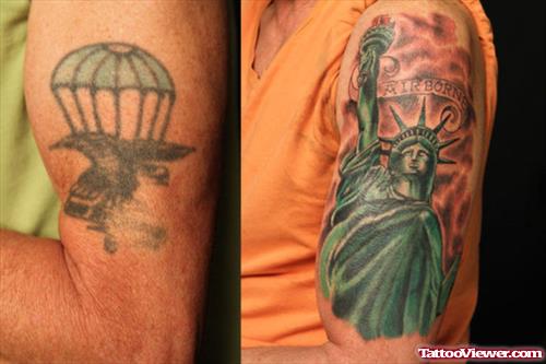 Animated Statue Of Liberty Tattoo