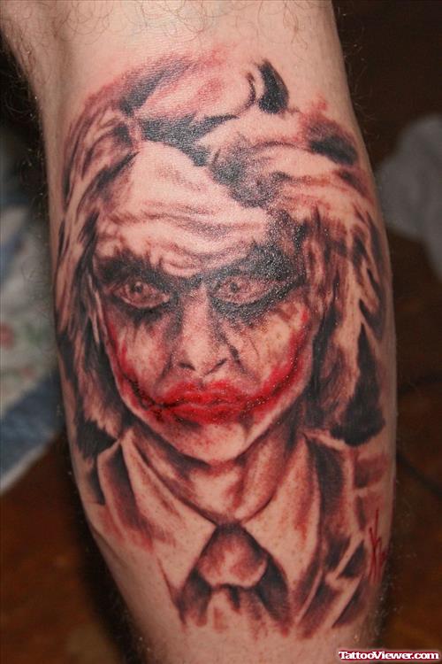 Joker Head Animated Tattoo