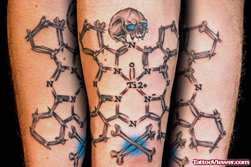 Oxygen Molecules Animated Tattoo