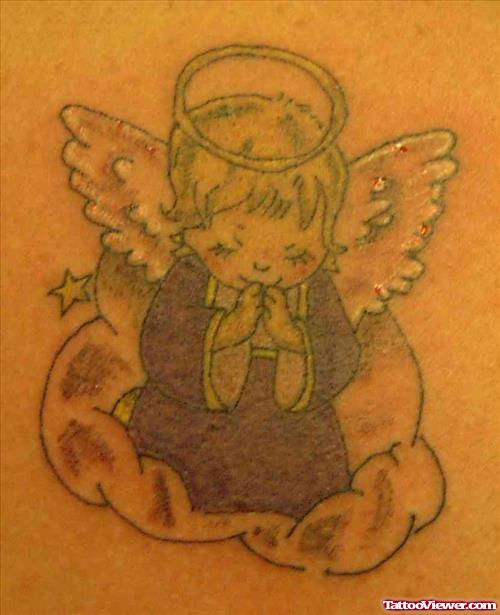 Praying Angel Animated Tattoo
