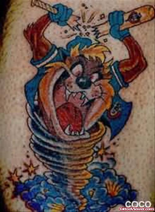 Angry Dog Tattoo