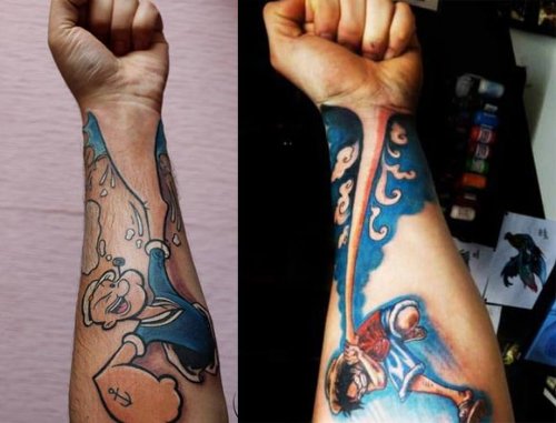 Amazing Animated Tattoo On Left Forearm