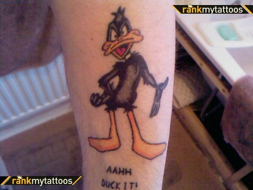 Animated Donald Duck Tattoo