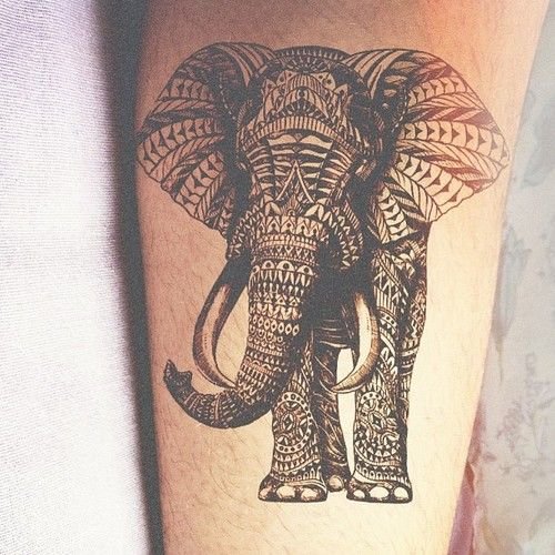 Animated Elephant Tattoo