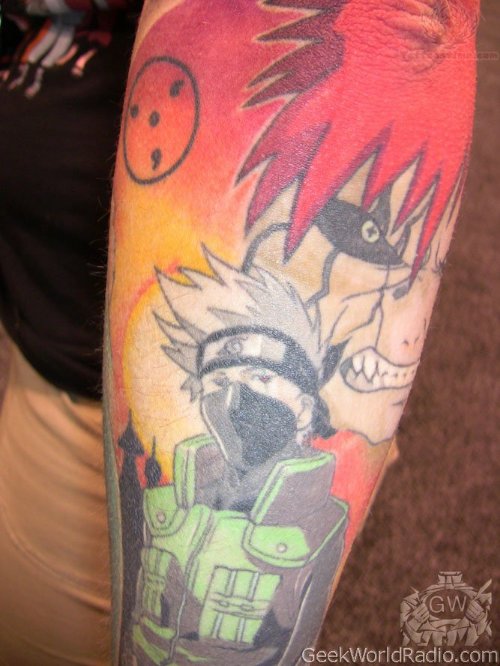 Anime Tattoo Naruto Kakashi