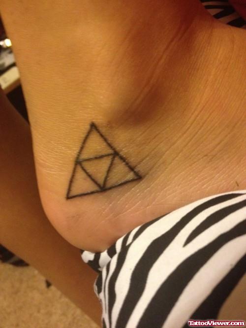 Triangle Tattoo On Heel