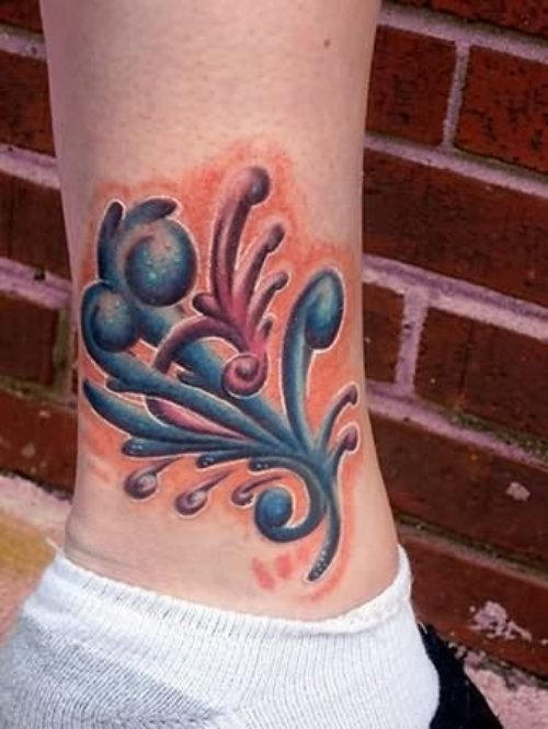 Cute Ankle Tattoo For Girls