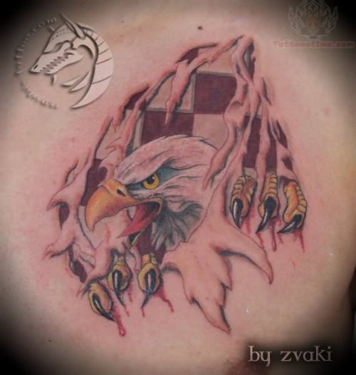 Eagle Head And Anubis Tattoo