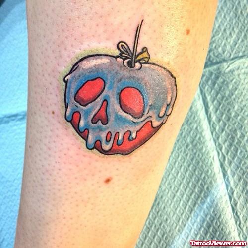 Melting Poison Apple Tattoo