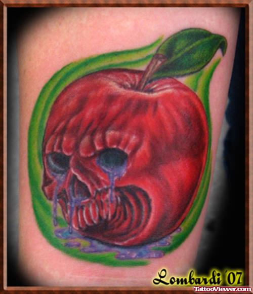 Poison Apple Tattoo Design