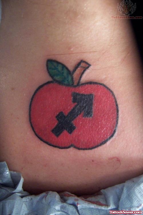 Sagitarus Apple Tattoo