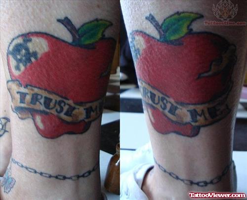 Trust Me - Apple Tattoo