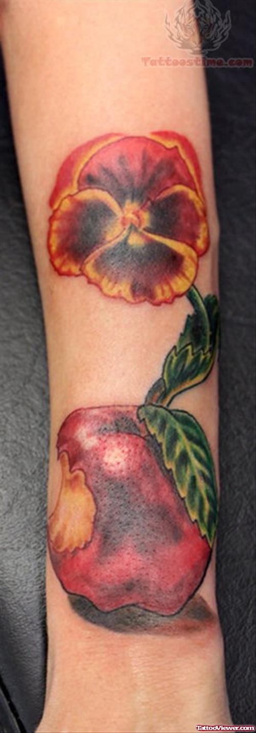 Gluttony Apple Tattoo