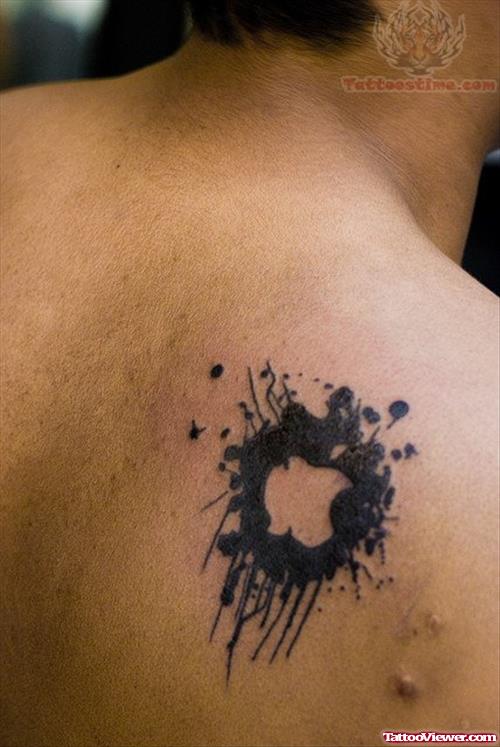 Bad Apple Tattoo On Back