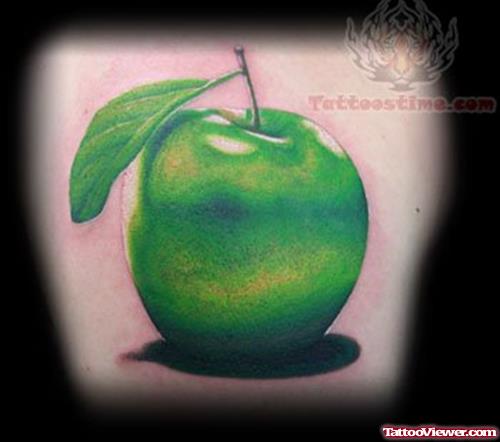 Apple Green Ink Tattoo