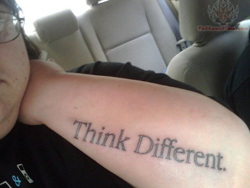 Think Different - Apple Brand Tattoo